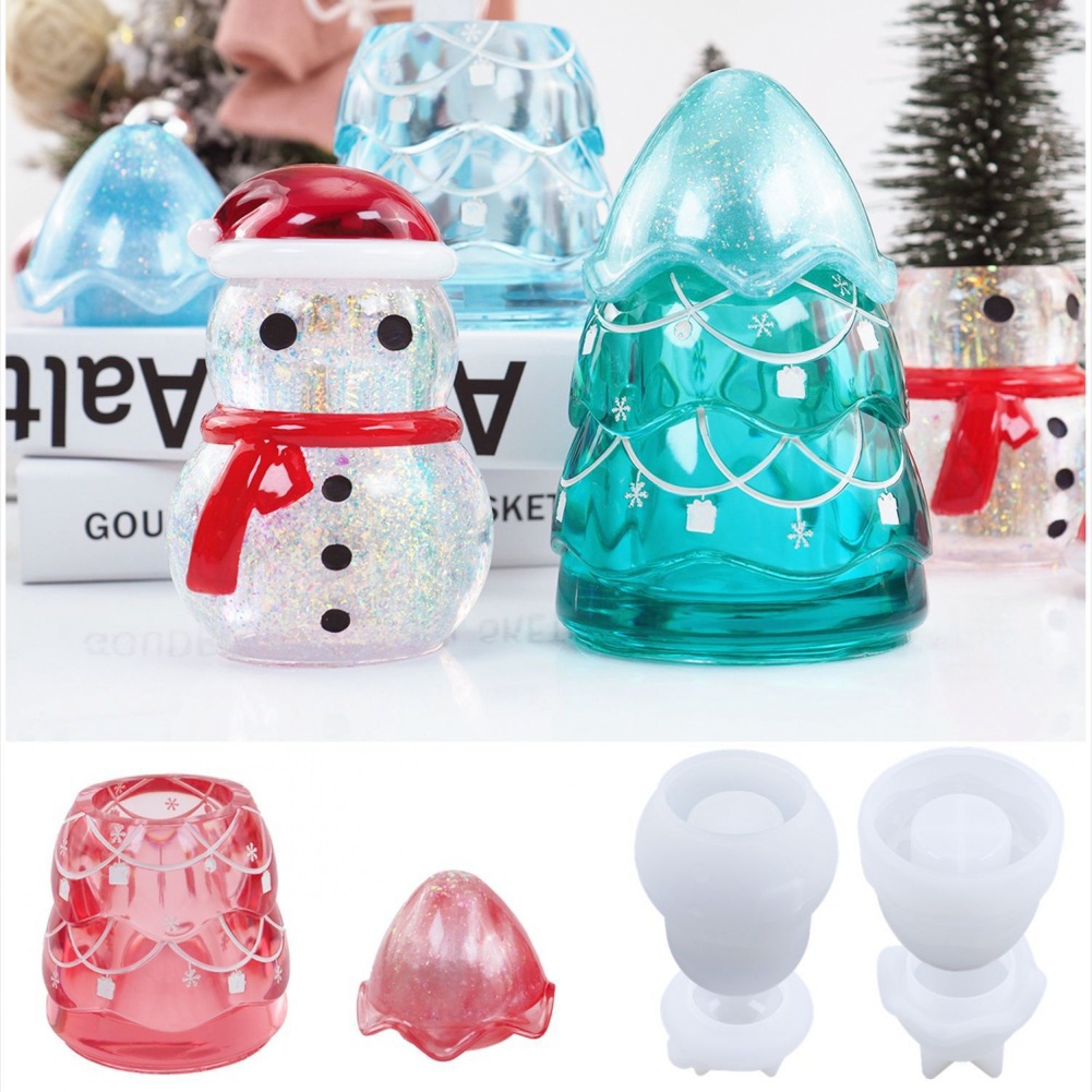 Candle Making Jars - Christmas Storage Jar Epoxy Resin Mold