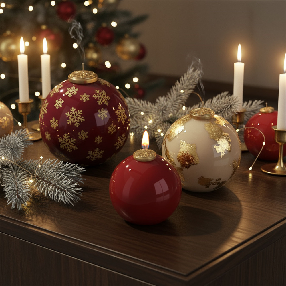 Candle Making Books For Beginners - Nicole Christmas Baubles of Joy Candle