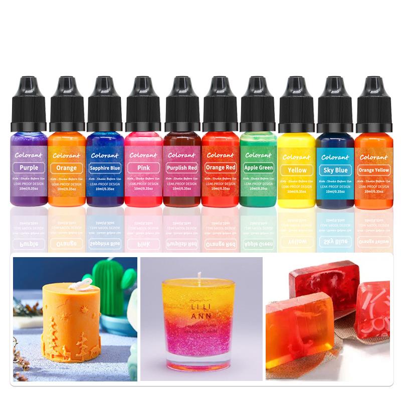 Soy Wax Pillar Blend - 20 Colors 10ml Candle Wax Pigment