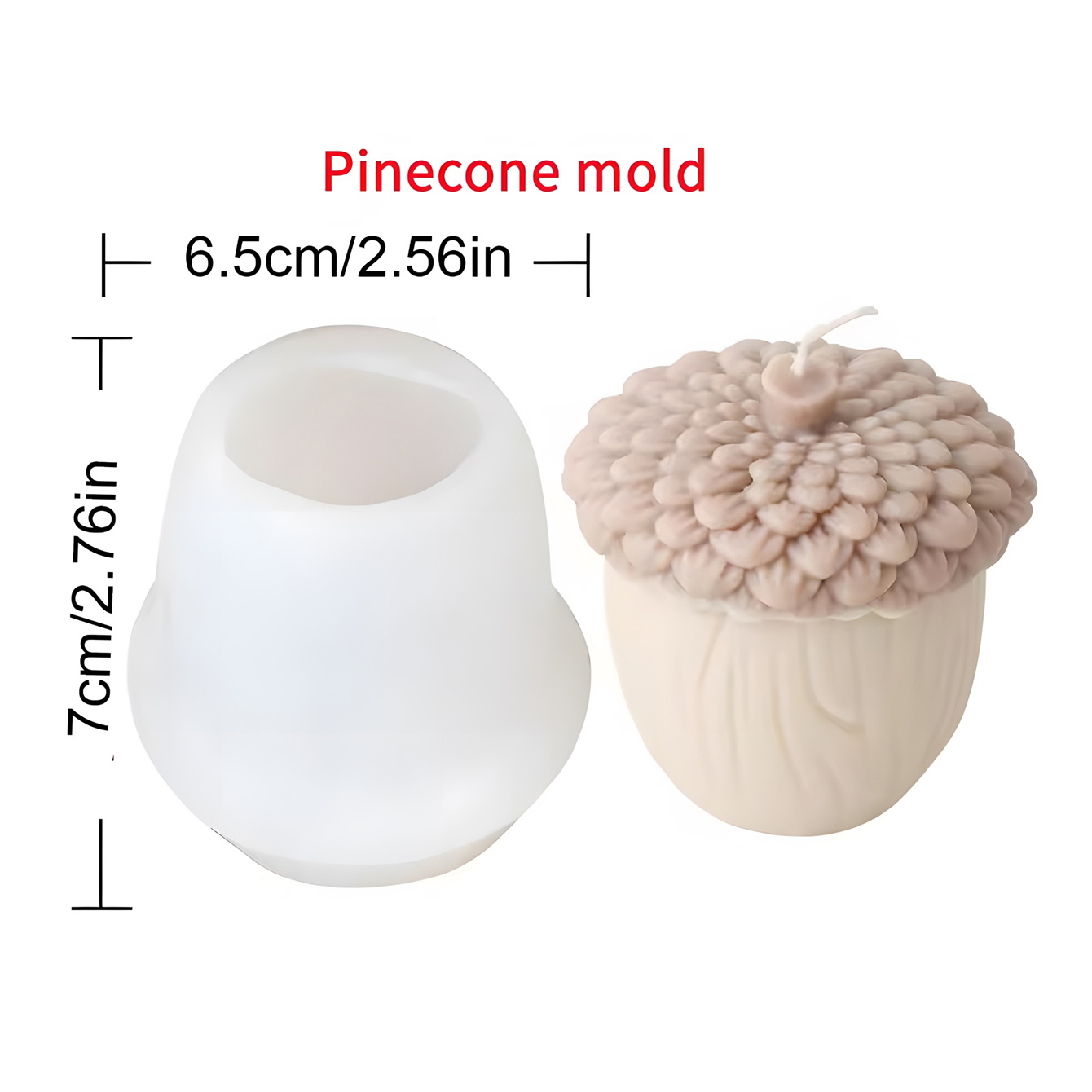 3D Pine Cone Hazelnut Silicone - Candle Making Books For Beginners ulasan dan harga