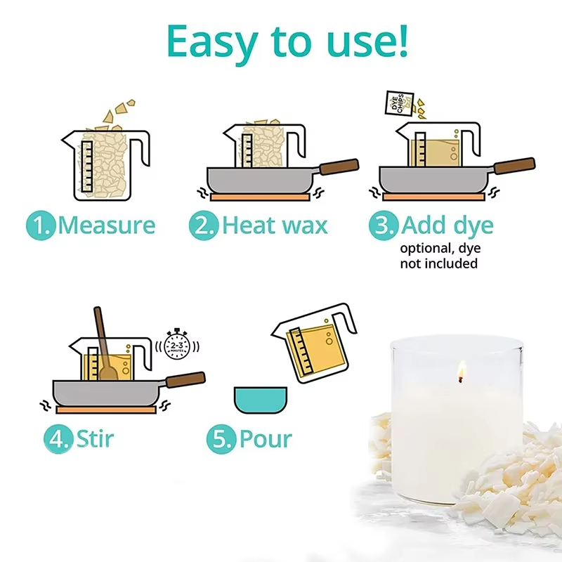 1kg/500/250/100g Pure Soy Wax  - Soy Wax Pillar Blend ulasan dan harga