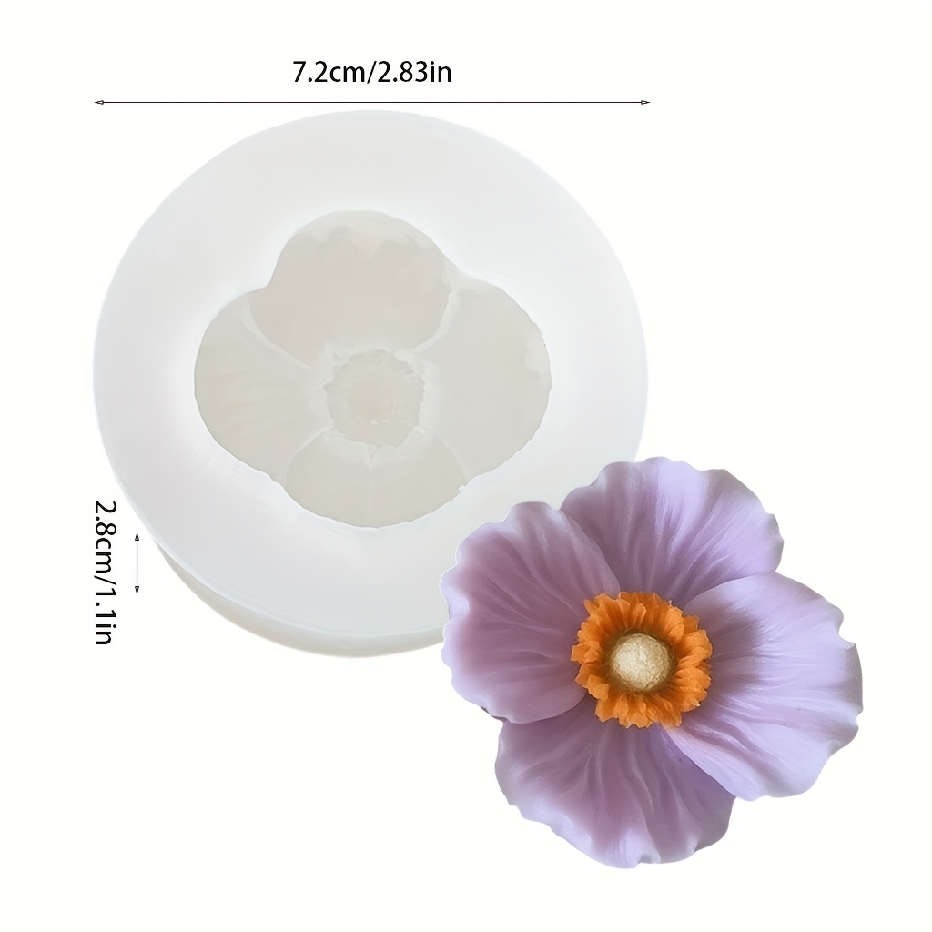 Flower Silicone Candle Mold, C - Candle Making Jars ulasan dan harga