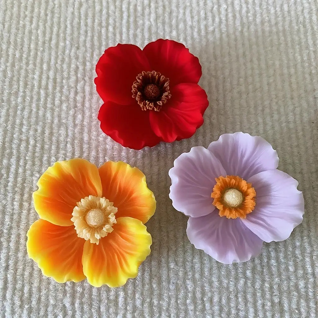 Flower Silicone Candle Mold, C - Candle Making Jars ulasan dan harga