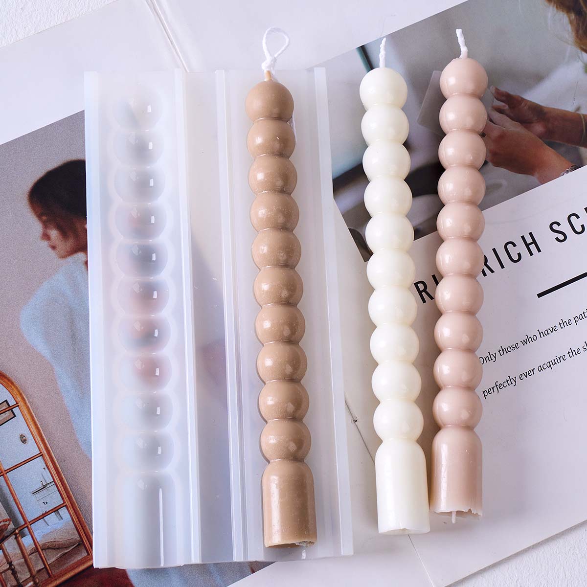 3D Long Stripes Bubble Bead Pi - Candle Making Books For Beginners ulasan dan harga