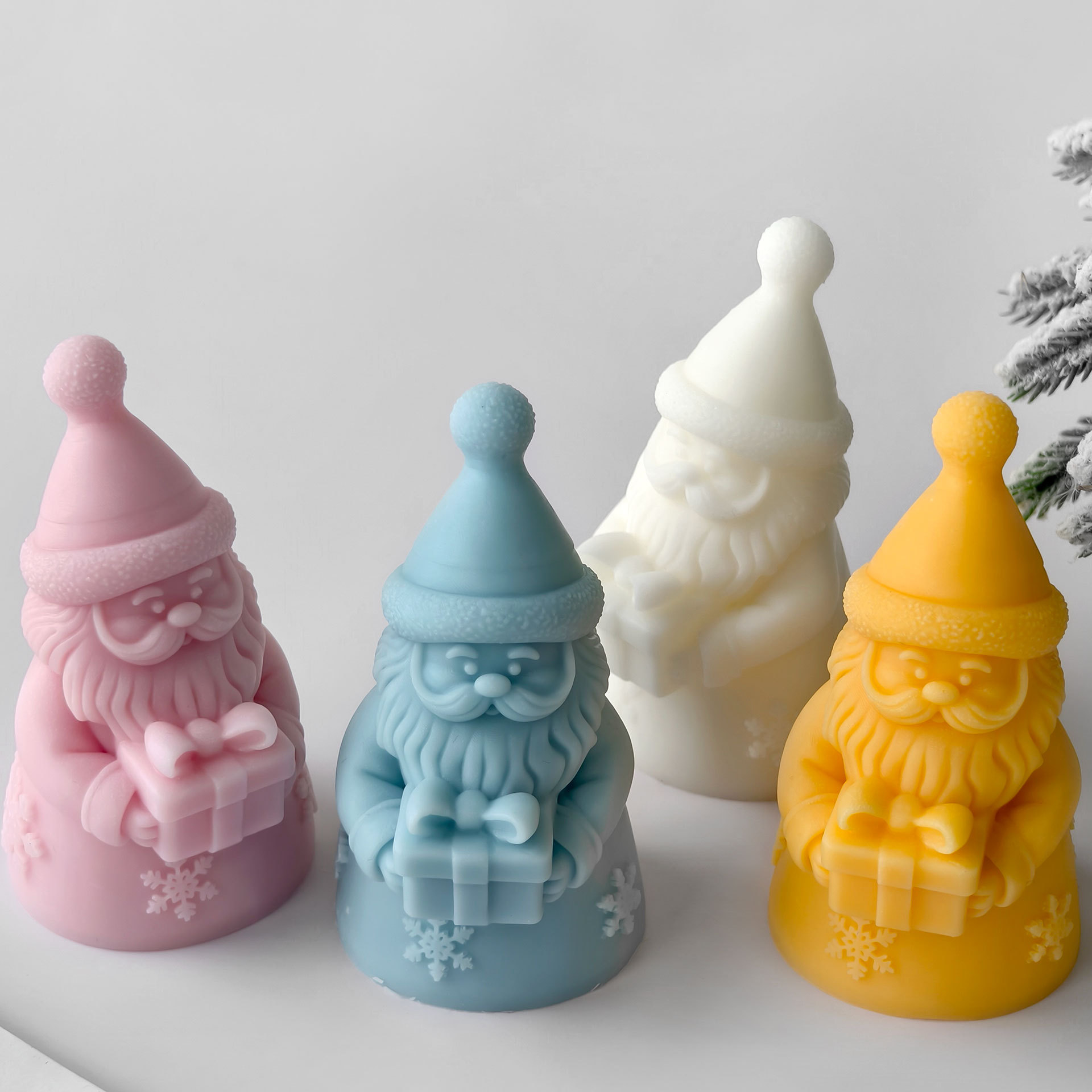 Santa Claus Gift Box Silicone  - Soy Wax Pillar Blend ulasan dan harga
