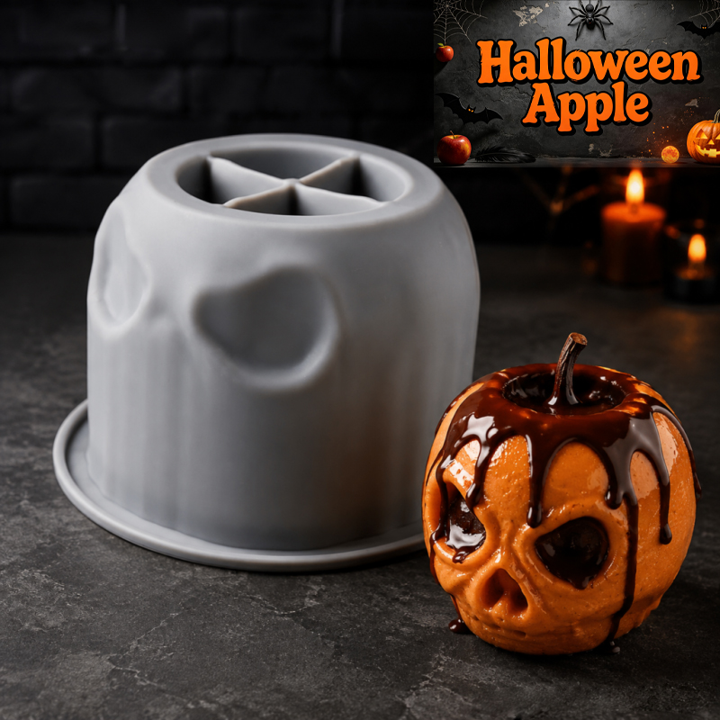 Halloween skull apple silicone - Candle Making Jars ulasan dan harga