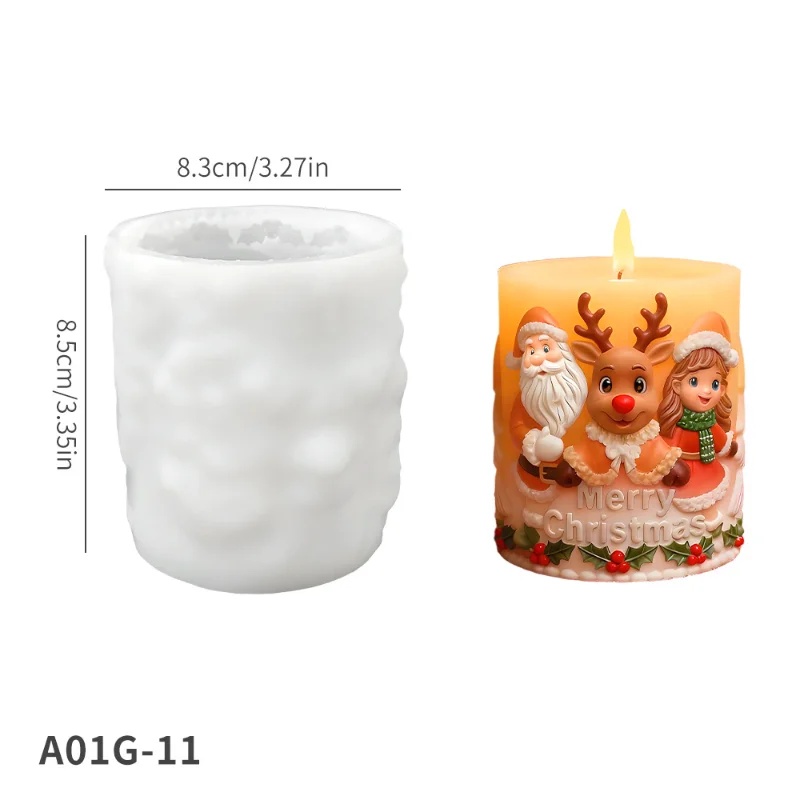 Embossed Cylindrical Silicone  - Candle Making Event ulasan dan harga