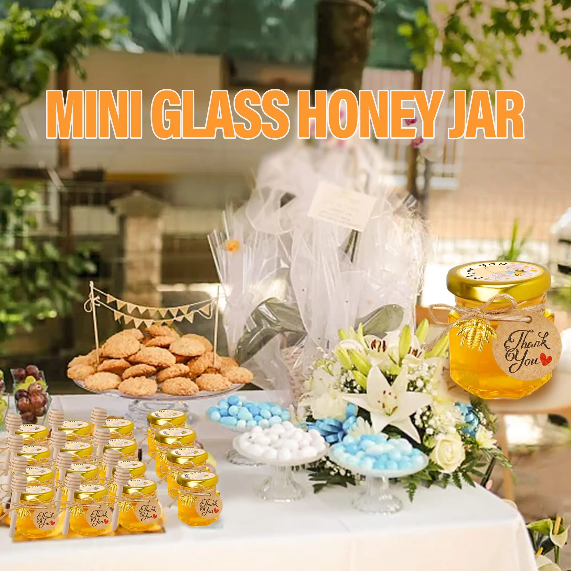1.5Oz Hexagon Mini Glass Honey - Candle Making Event ulasan dan harga
