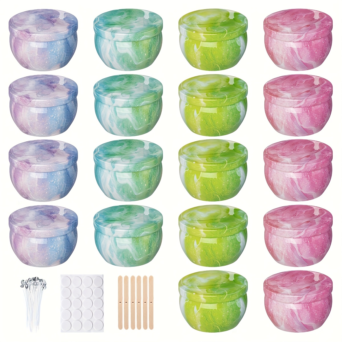 Starry sky patterned metal emp - Candle Making Jars ulasan dan harga