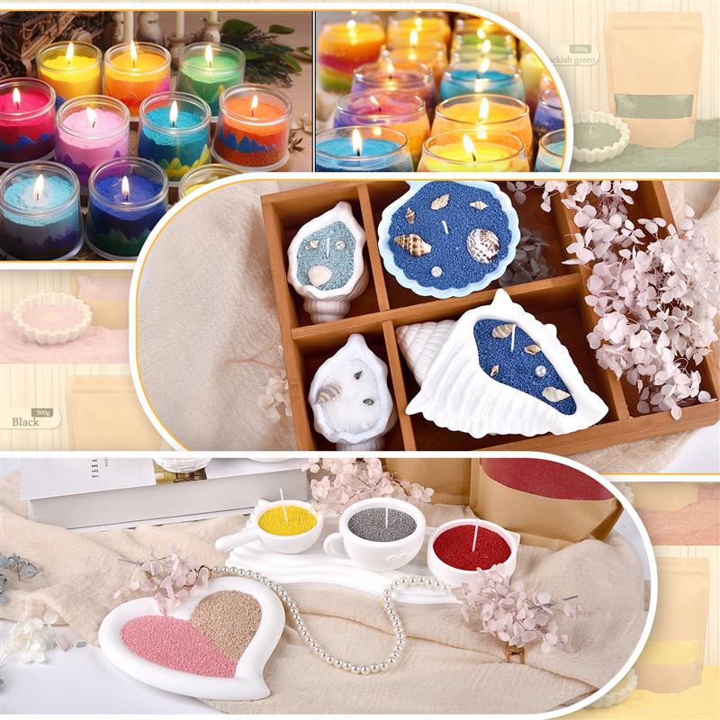 Colorful Granular Pearl Wax DI - Soy Wax Pillar Blend ulasan dan harga