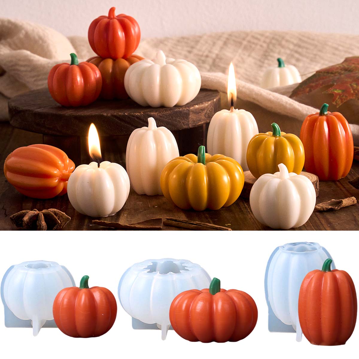 Halloween Pumpkin Silicone Mol - Candle Making Books For Beginners ulasan dan harga