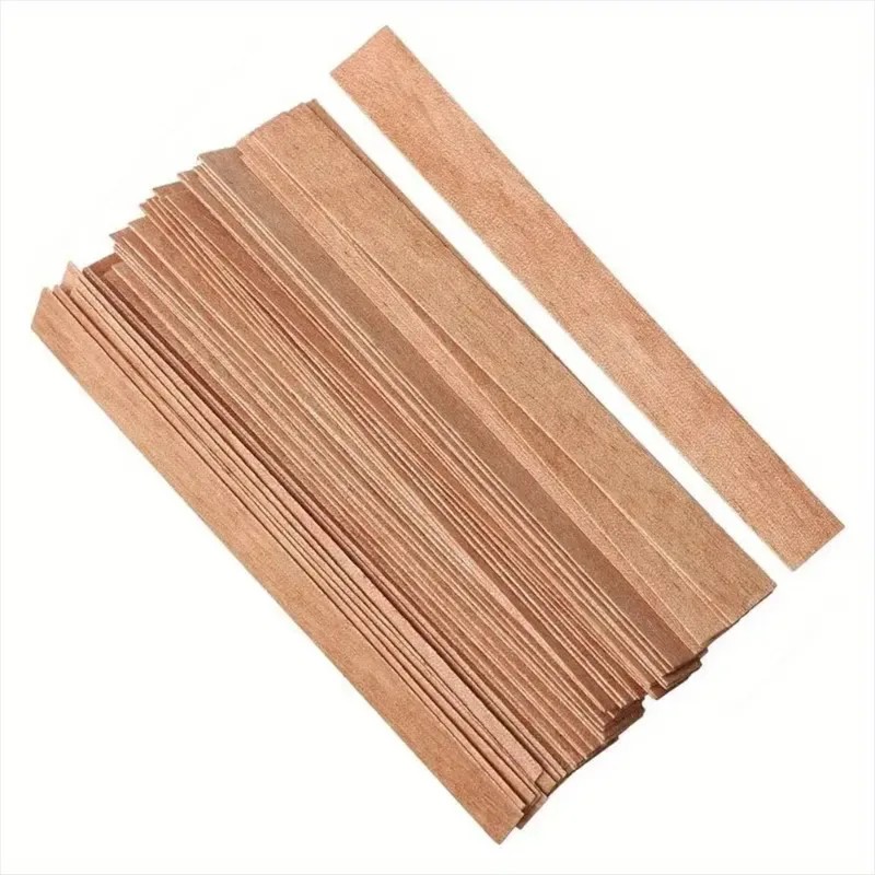 50/100 set wooden candle wicks - Candle Making Jars ulasan dan harga