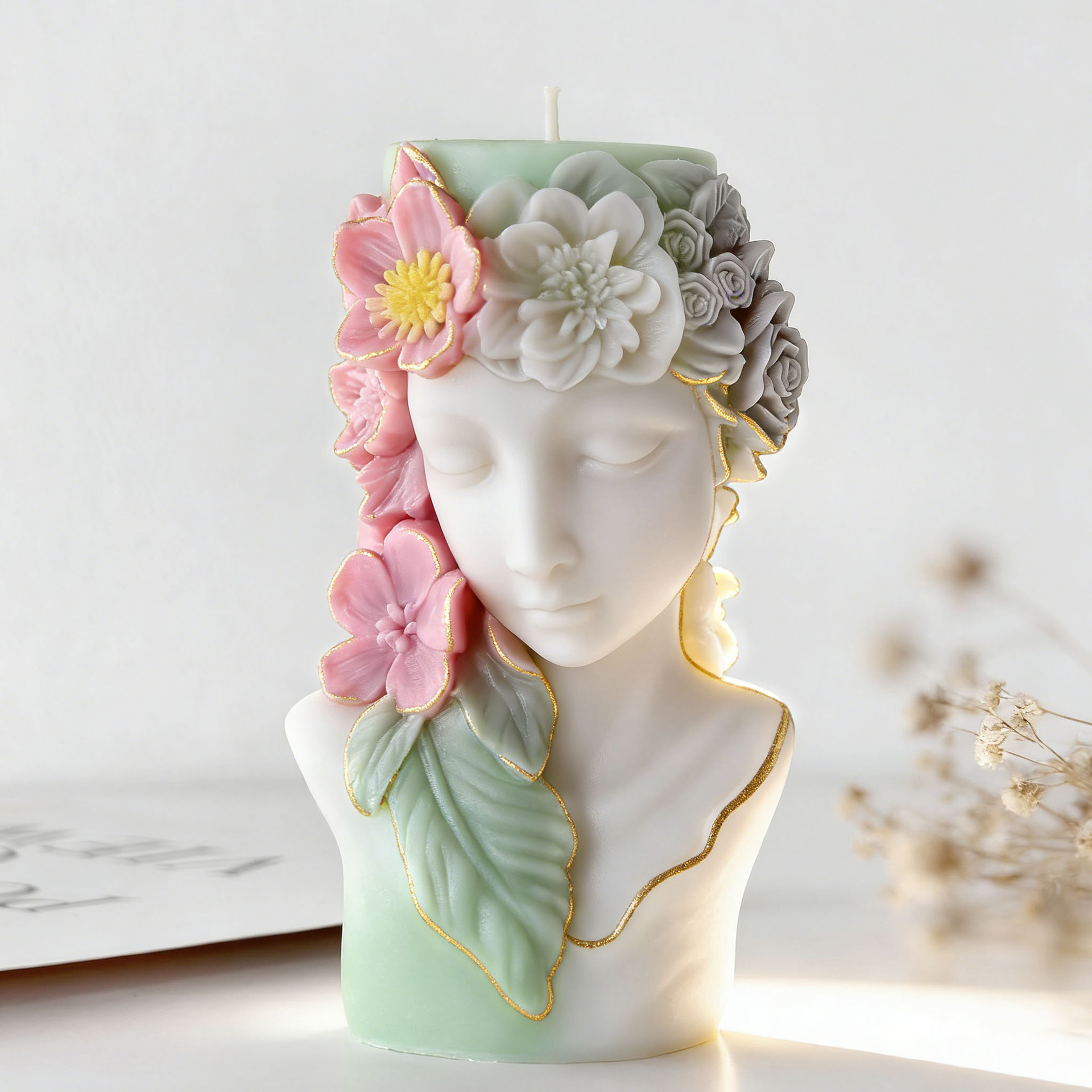 3D Floral Portrait Relief Cand - Candle Making Books For Beginners ulasan dan harga