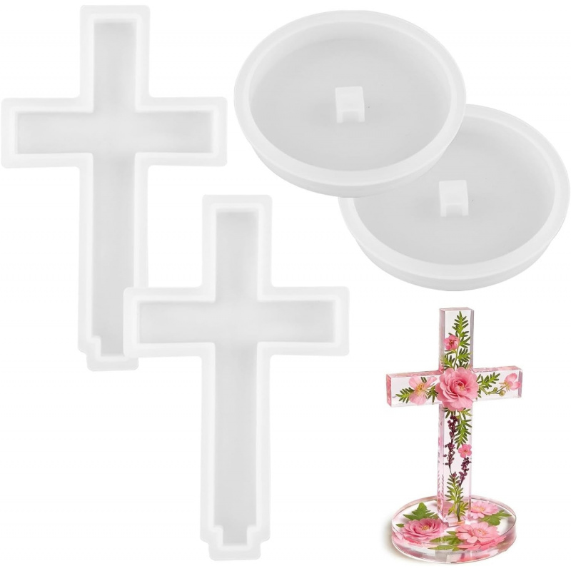 Two silicone molds with a base - Candle Making Jars ulasan dan harga