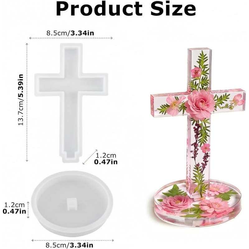 Two silicone molds with a base - Candle Making Jars ulasan dan harga