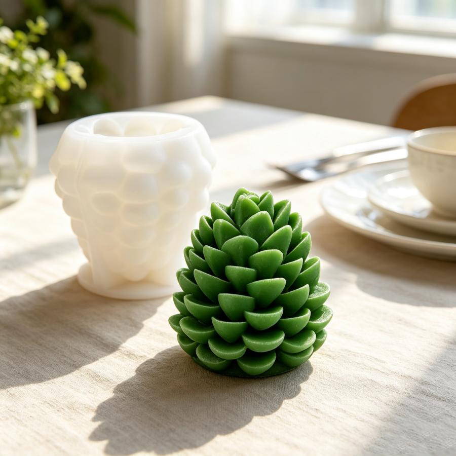 3D Pinecone Silicone Candle Mo - Candle Making Books For Beginners ulasan dan harga