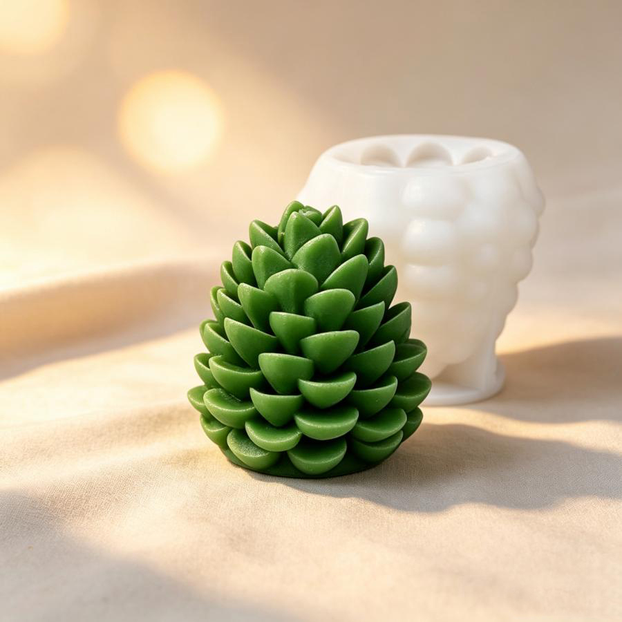 3D Pinecone Silicone Candle Mo - Candle Making Books For Beginners ulasan dan harga