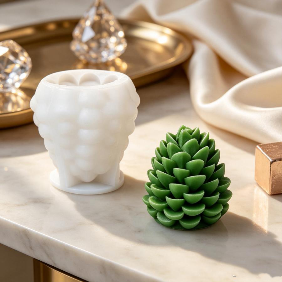 3D Pinecone Silicone Candle Mo - Candle Making Books For Beginners ulasan dan harga