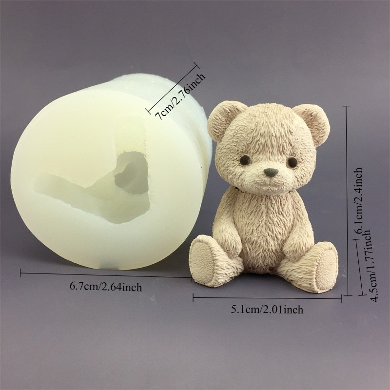 Cute Bear Honey Jar Silicone C - Candle Making Jars ulasan dan harga