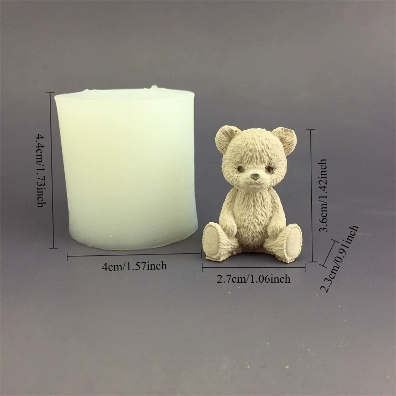 Cute Bear Honey Jar Silicone C - Candle Making Jars ulasan dan harga