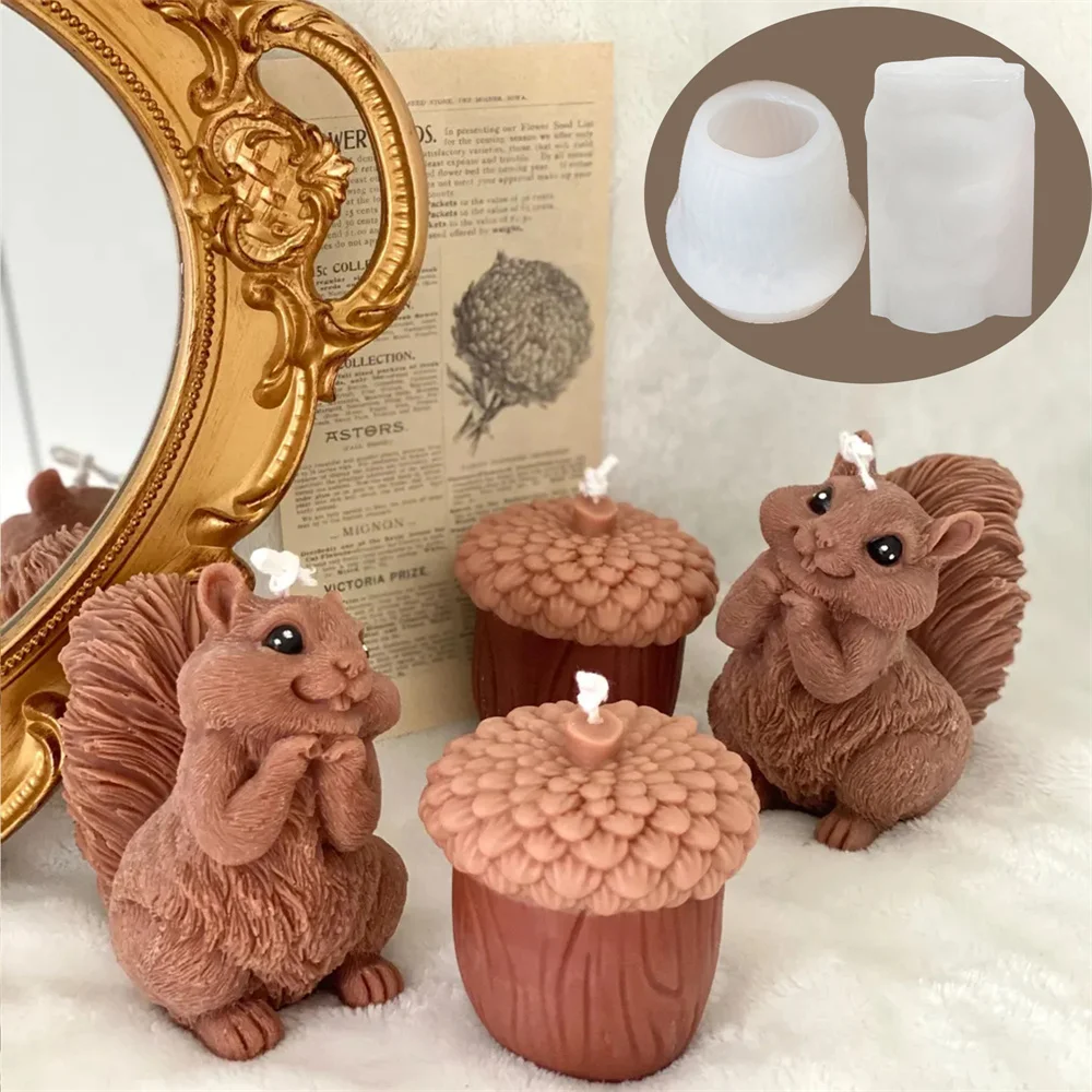 Cute Squirrel Candle Silicone  - Candle Making Books For Beginners ulasan dan harga