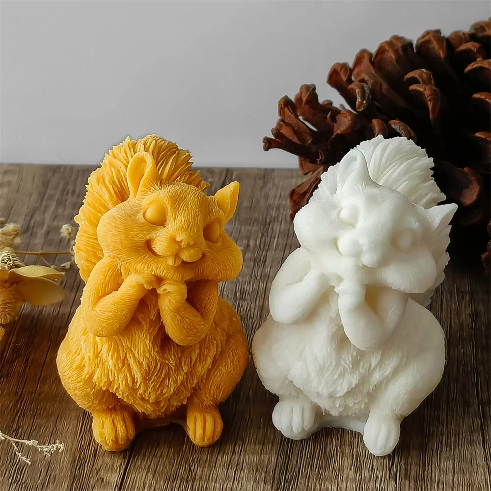 Cute Squirrel Candle Silicone  - Candle Making Books For Beginners ulasan dan harga