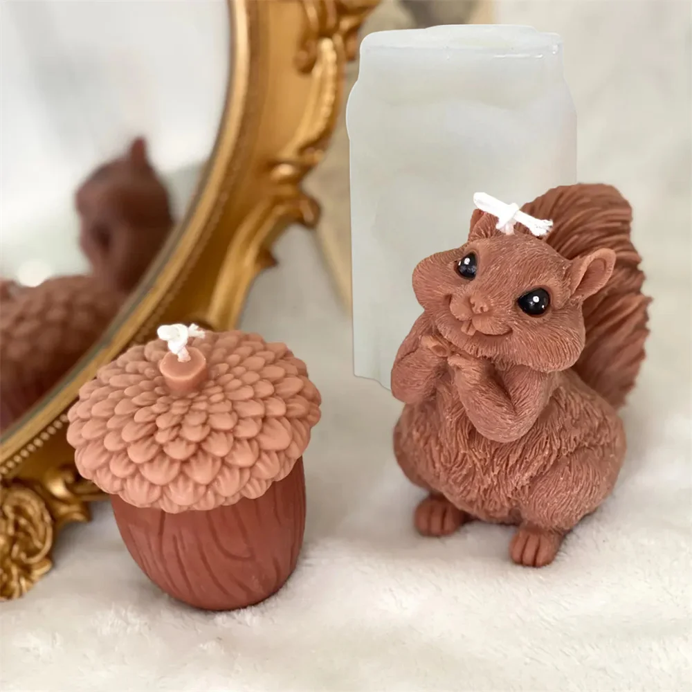 Cute Squirrel Candle Silicone  - Candle Making Books For Beginners ulasan dan harga