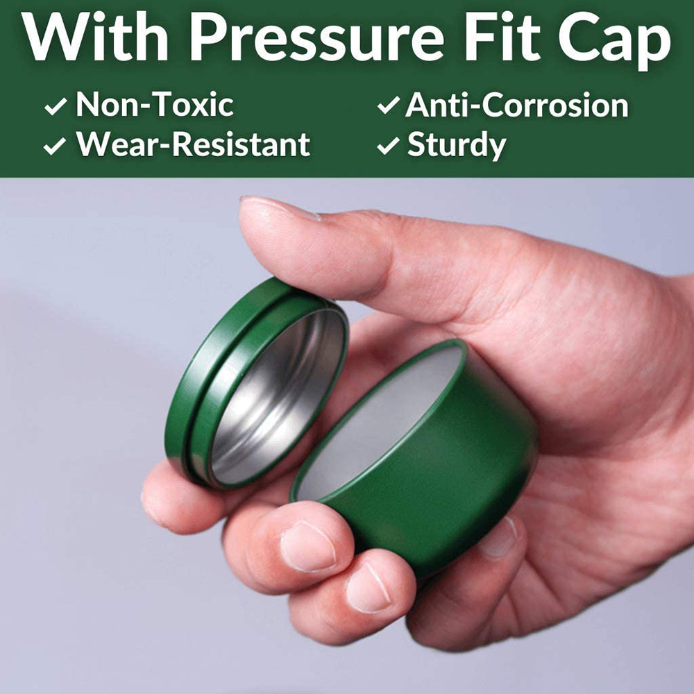 Tea Can with Airtight Lids Tin - Candle Making Jars ulasan dan harga