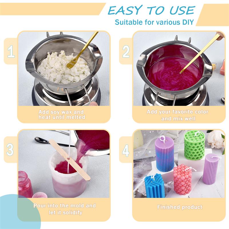 100/500g/1kg Pure Soy Wax Para - Soy Wax Pillar Blend ulasan dan harga