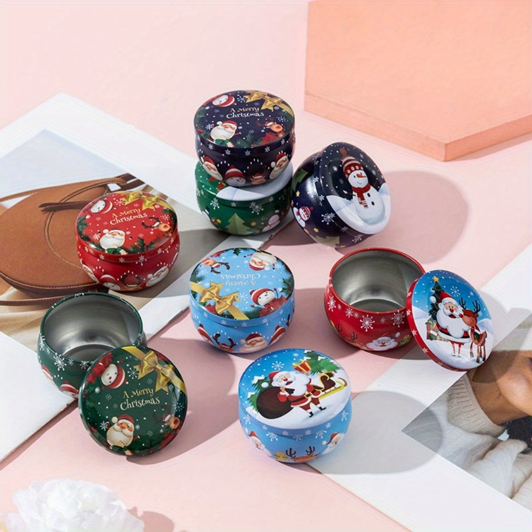 10 Pcs Festive Christmas Candl - Candle Making Jars ulasan dan harga