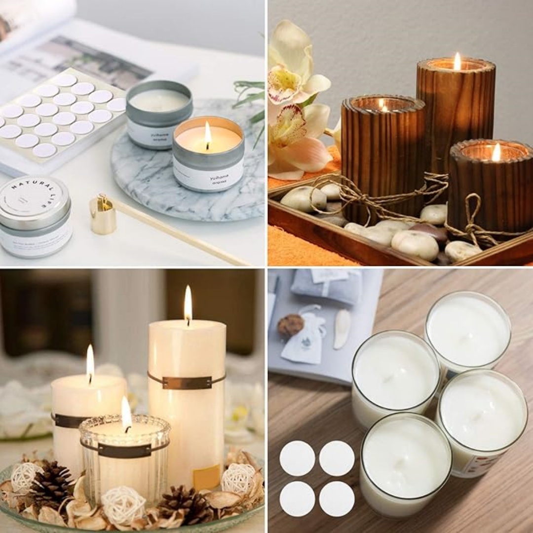 100Pcs Functional Smokeless Ca - Soy Wax Pillar Blend ulasan dan harga