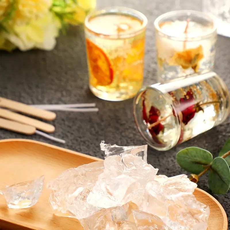 Transparent Crystal Wax, Jelly - Soy Wax Pillar Blend ulasan dan harga